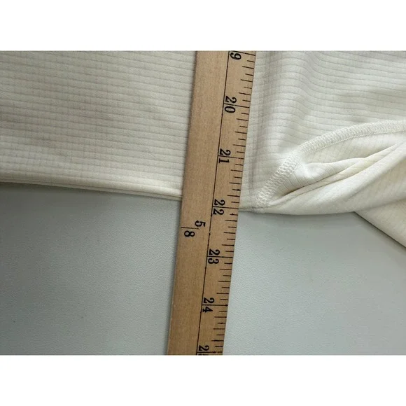 Coolibar Womens UPF 50+ Long Sleeve Polo Shirt Cream Size Large Cooltect - Picture 3 of 9